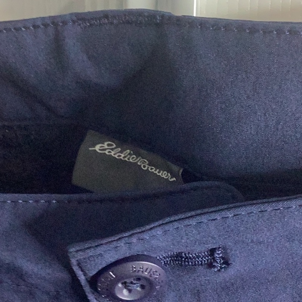 Eddie Bauer Dark Blue Cargo‎ Pants Adjustable Length 10 - Picture 2 of 8